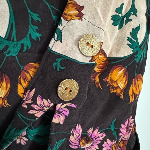 Maeve Florence Floral Silk Blouse - Picture 4 of 9